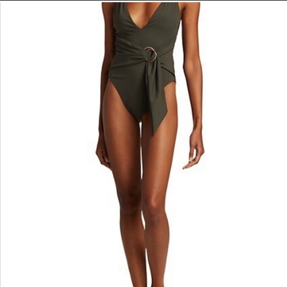 NWT Jonathan Simkhai black one piece swimsuit size medium - Picture 3 of 14